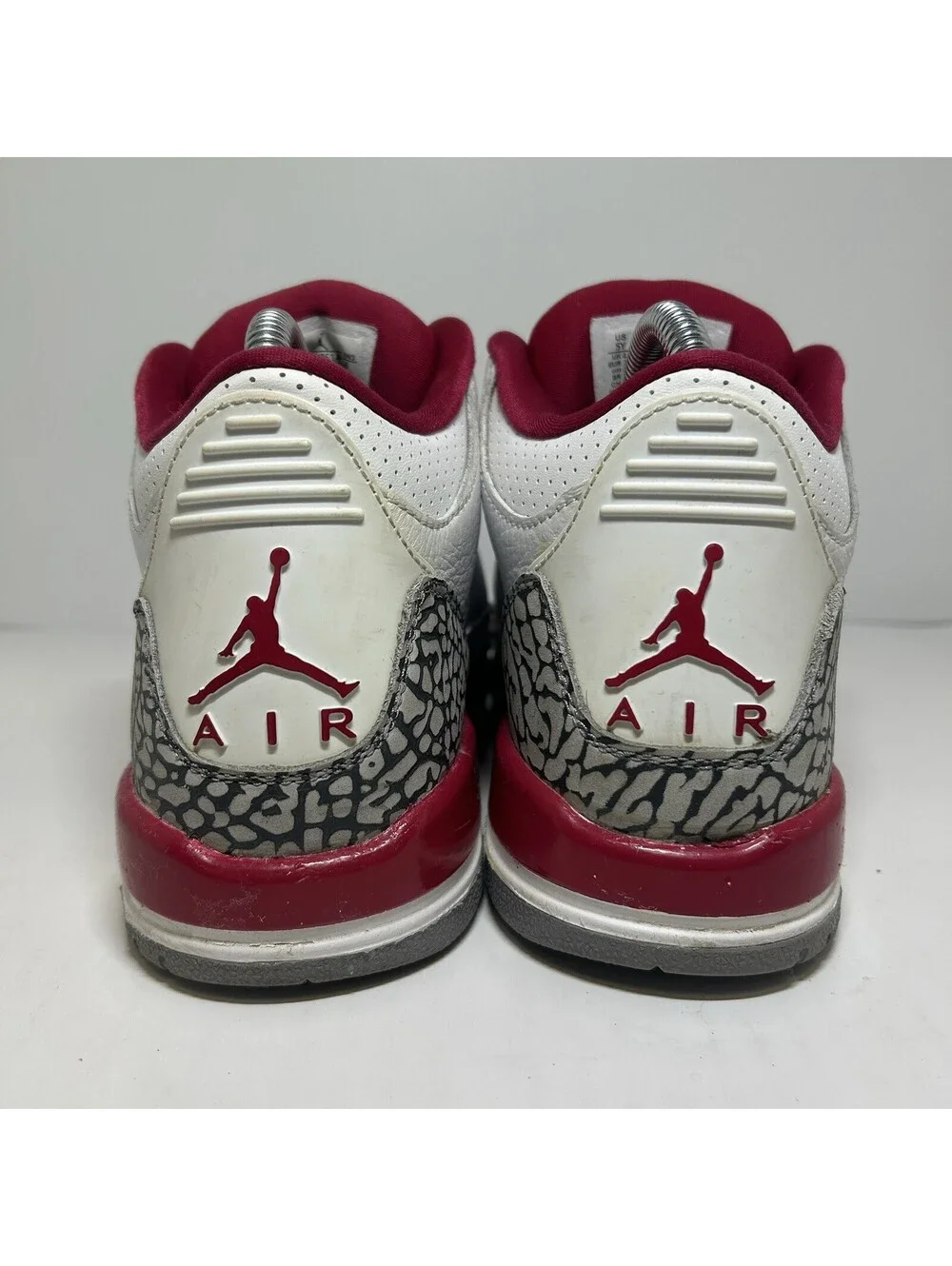 Air Jordan 3 Retro Cardinal GS - Size 5Y - (398614-126)